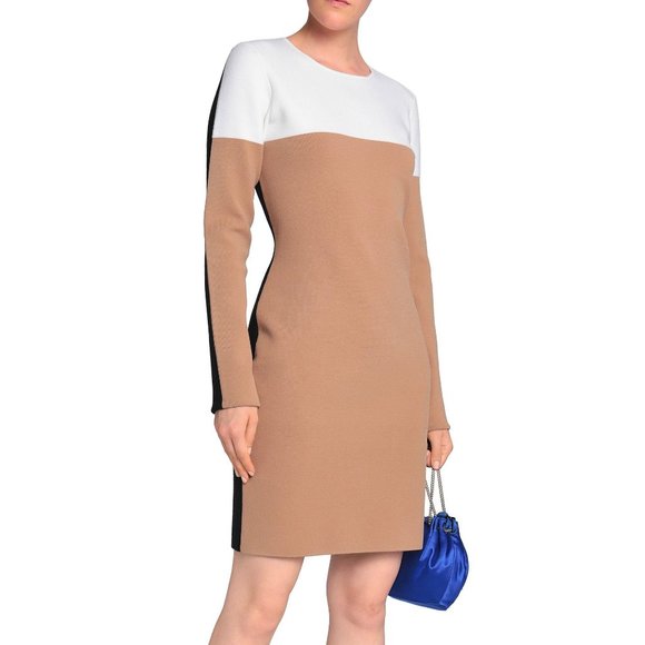 Diane Von Furstenberg Dresses & Skirts - Diane Von Furstenberg Color Block Wool Blend Dress